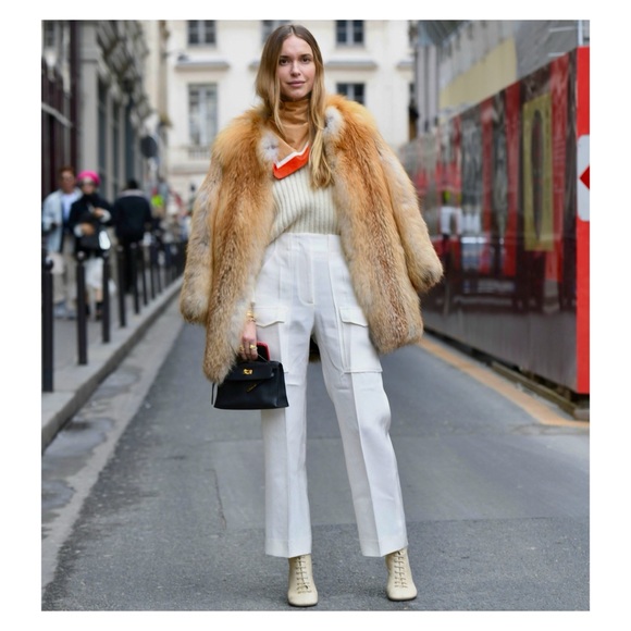 CÉLINE LAMBSKIN LEATHER FOULARD SCARF BY PHOEBE PHILO - Picture 6 of 8